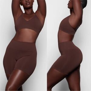 Skims Soft Smoothing Seamless‎ Shorts High-Rise Shapewear in Cocoa Size XL 1X